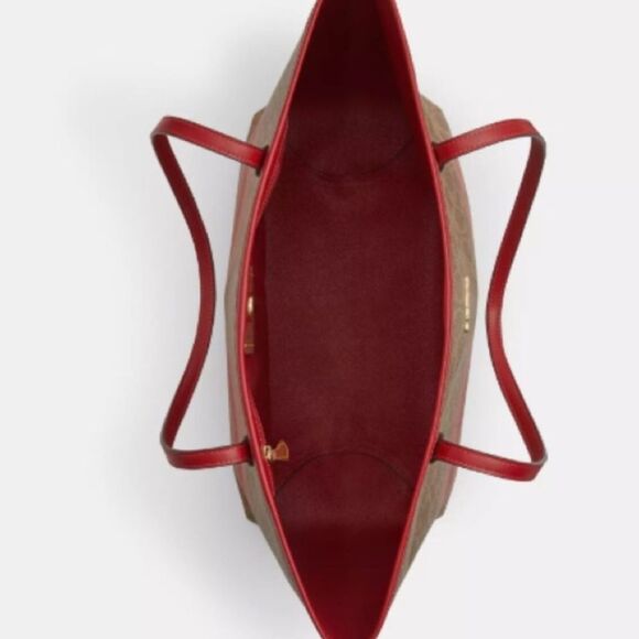 NWT Coach City Tote Bag In Signature Canvas With Stripe # CAL86 - Picture 4 of 5